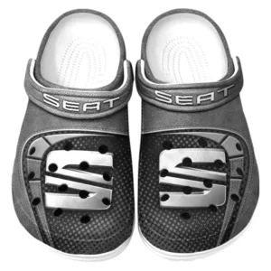 Seat Crocs Sandals For Men Women, Gift For Seat Fan CAR177031425618 - Gray
