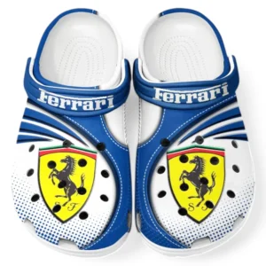 Ferrari Crocs Sandals For Men Women, Gift For Ferrari Fan CAR181031525689 - Blue