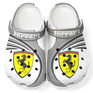 Ferrari Crocs Sandals For Men Women, Gift For Ferrari Fan CAR181031525689 - Gray