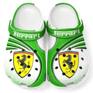 Ferrari Crocs Sandals For Men Women, Gift For Ferrari Fan CAR181031525689 - Green