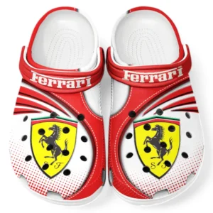 Ferrari Crocs Sandals For Men Women, Gift For Ferrari Fan CAR181031525689 - Red