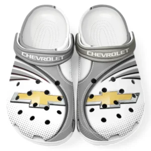 Chevrolet Crocs Sandals For Men Women, Gift For Chevrolet Fan CAR181031525690 - Gray