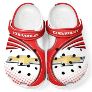 Chevrolet Crocs Sandals For Men Women, Gift For Chevrolet Fan CAR181031525690 - Red
