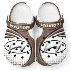 Hyundai Crocs Sandals For Men Women, Gift For Hyundai Fan CAR181031525742 - Brown