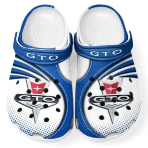 Pontiac GTO Crocs Sandals For Men Women, Gift For Pontiac GTO Fan CAR181031525743 - Blue