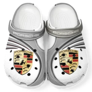 Porsche Crocs Sandals For Men Women, Gift For Porsche Fan CAR181031525750 - Gray
