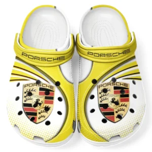 Porsche Crocs Sandals For Men Women, Gift For Porsche Fan CAR181031525750 - Yellow