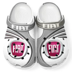 Fiat Crocs Sandals For Men Women, Gift For Fiat Fan CAR181031525755 - Gray