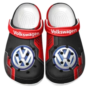 Volkswagen Crocs Shoes, Clogs Men Women, Gift For Volkswagen Fan CAR185031525222 - Red