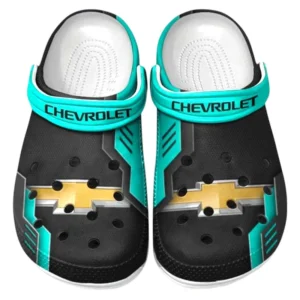 Chevrolet Crocs Shoes, Clogs Men Women, Gift For Chevrolet Fan CAR185031525223 - Cyan