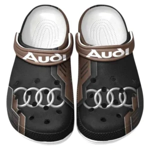 Audi Crocs Shoes, Clogs Men Women, Gift For Audi Fan CAR185031525225 - Brown