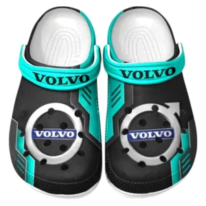 Volvo Crocs Shoes, Clogs Men Women, Gift For Volvo Fan CAR185031525229 - Cyan