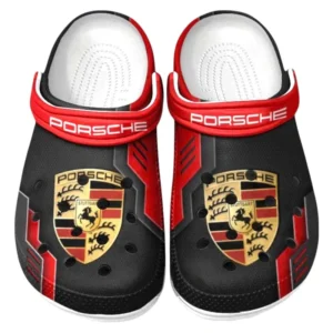 Porsche Crocs Shoes, Clogs Men Women, Gift For Porsche Fan CAR185031525230 - Red