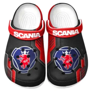 Scania Crocs Shoes, Clogs Men Women, Gift For Scania Fan CAR185031525235 - Red