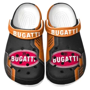 Bugatti Crocs Shoes, Clogs Men Women, Gift For Bugatti Fan CAR185031525284 - Orange