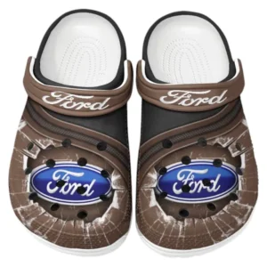 Ford Crocs Clogs Men Women, Gift For Ford Fan CAR188032025115 - Brown