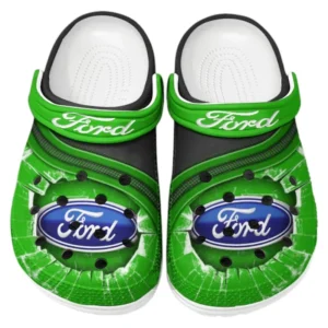 Ford Crocs Clogs Men Women, Gift For Ford Fan CAR188032025115 - Green