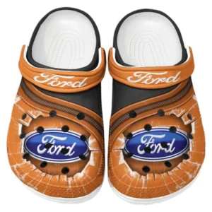 Ford Crocs Clogs Men Women, Gift For Ford Fan CAR188032025115 - Orange