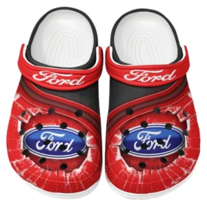 Ford Crocs Clogs Men Women, Gift For Ford Fan CAR188032025115 - Red