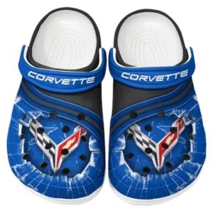 Chevrolet Corvette Crocs Clogs Men Women, Gift For Chevrolet Corvette Fan CAR188032025116 - Blue