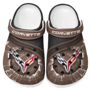 Chevrolet Corvette Crocs Clogs Men Women, Gift For Chevrolet Corvette Fan CAR188032025116 - Brown