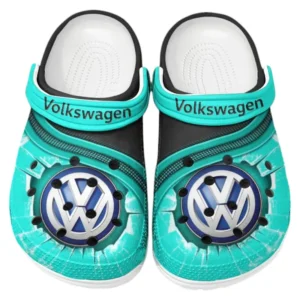 Volkswagen Crocs Clogs Men Women, Gift For Volkswagen Fan CAR188032025117 - Cyan
