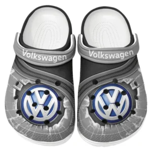 Volkswagen Crocs Clogs Men Women, Gift For Volkswagen Fan CAR188032025117 - Gray