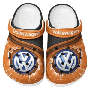 Volkswagen Crocs Clogs Men Women, Gift For Volkswagen Fan CAR188032025117 - Orange