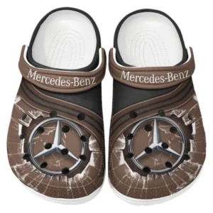 Mercedes Benz Crocs Clogs Men Women, Gift For Mercedes Benz Fan CAR188032025119 - Brown