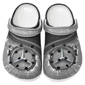 Mercedes Benz Crocs Clogs Men Women, Gift For Mercedes Benz Fan CAR188032025119 - Gray