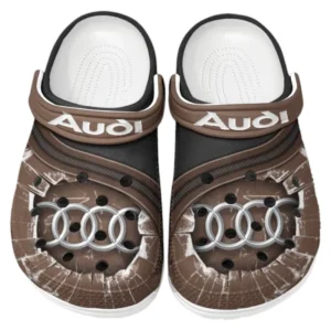 Audi Crocs Clogs Men Women, Gift For Audi Fan CAR188032025120 - Brown