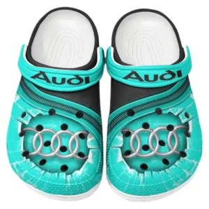 Audi Crocs Clogs Men Women, Gift For Audi Fan CAR188032025120 - Cyan