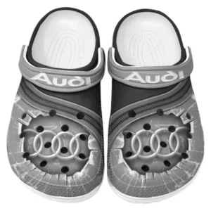 Audi Crocs Clogs Men Women, Gift For Audi Fan CAR188032025120 - Gray