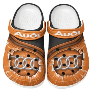 Audi Crocs Clogs Men Women, Gift For Audi Fan CAR188032025120 - Orange