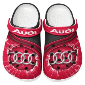 Audi Crocs Clogs Men Women, Gift For Audi Fan CAR188032025120 - Red
