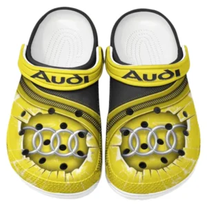 Audi Crocs Clogs Men Women, Gift For Audi Fan CAR188032025120 - Yellow