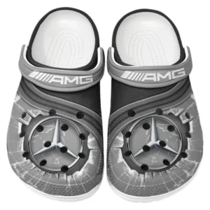 AMG Crocs Clogs Men Women, Gift For AMG Fan CAR188032025121 - Gray