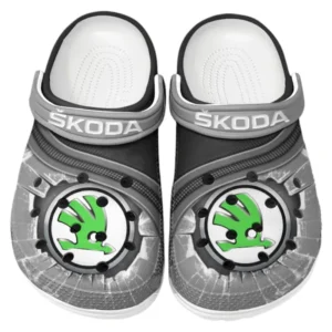 Skoda Crocs Clogs Men Women, Gift For Skoda Fan CAR188032025122 - Gray