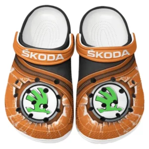 Skoda Crocs Clogs Men Women, Gift For Skoda Fan CAR188032025122 - Orange
