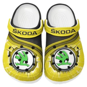 Skoda Crocs Clogs Men Women, Gift For Skoda Fan CAR188032025122 - Yellow