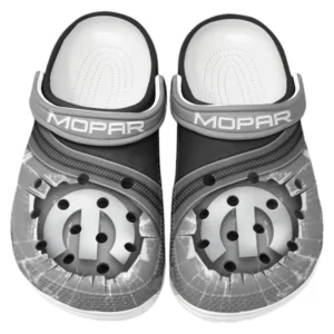 Mopar Crocs Clogs Men Women, Gift For Mopar Fan CAR188032025123 - Gray