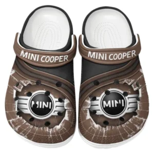 Mini cooper Crocs Clogs Men Women, Gift For Mini cooper Fan CAR188032025124 - Brown