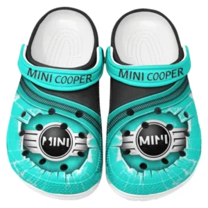 Mini cooper Crocs Clogs Men Women, Gift For Mini cooper Fan CAR188032025124 - Cyan