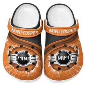 Mini cooper Crocs Clogs Men Women, Gift For Mini cooper Fan CAR188032025124 - Orange