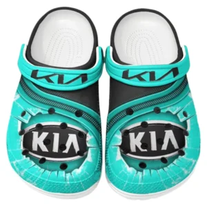 Kia Crocs Clogs Men Women, Gift For Kia Fan CAR188032025127 - Cyan