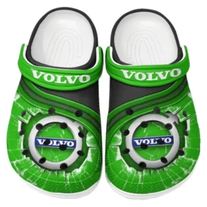 Volvo Crocs Clogs Men Women, Gift For Volvo Fan CAR188032025130 - Green