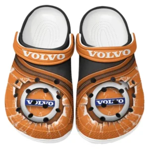Volvo Crocs Clogs Men Women, Gift For Volvo Fan CAR188032025130 - Orange