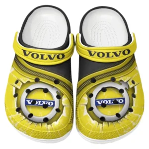 Volvo Crocs Clogs Men Women, Gift For Volvo Fan CAR188032025130 - Yellow