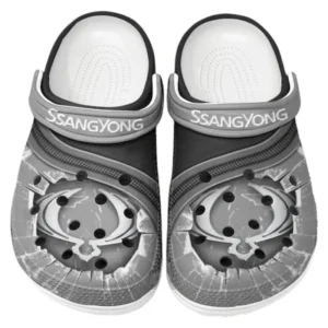 SsangYong Motor Crocs Clogs Men Women, Gift For SsangYong Motor Fan CAR188032025149 - Gray