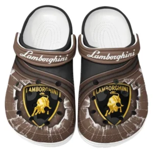 Lamborghini Crocs Clogs Men Women, Gift For Lamborghini Fan CAR188032025150 - Brown